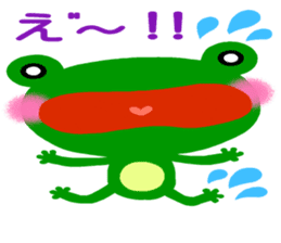 The colorful frogs sticker #9365333