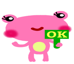 The colorful frogs sticker #9365337