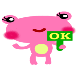 The colorful frogs sticker #9365337