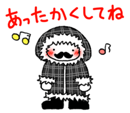 Small stylish Jentorume The down winter sticker #9365468