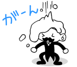 Small stylish Jentorume The down winter sticker #9365470