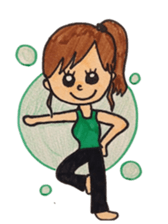 006_Yoga Master Yogalian-chan sticker #9365698