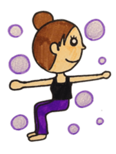 006_Yoga Master Yogalian-chan sticker #9365707