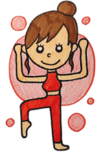 006_Yoga Master Yogalian-chan sticker #9365717