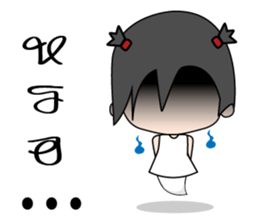 Mimmo little cute girl sticker #9365796