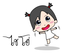 Mimmo little cute girl sticker #9365798