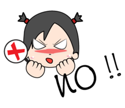 Mimmo little cute girl sticker #9365804
