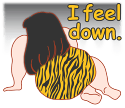 A plump sweet woman (English Ver.) sticker #9365989