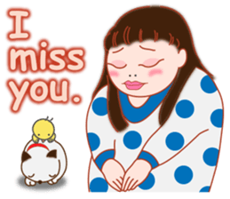A plump sweet woman (English Ver.) sticker #9365994