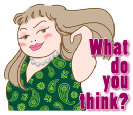 A plump sweet woman (English Ver.) sticker #9366005