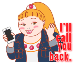 A plump sweet woman (English Ver.) sticker #9366007