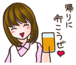 Female Employees Uehara sticker #9366236