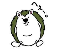 Clever and cute Hedgehog sticker #9368177