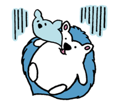 Clever and cute Hedgehog sticker #9368200