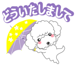 A Happy New Year! Poodle. sticker #9368777