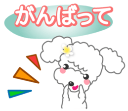 A Happy New Year! Poodle. sticker #9368783
