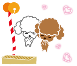 A Happy New Year! Poodle. sticker #9368787