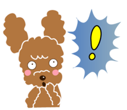 A Happy New Year! Poodle. sticker #9368788