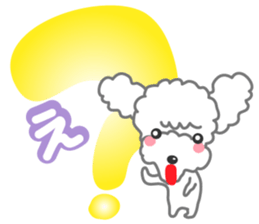 A Happy New Year! Poodle. sticker #9368789