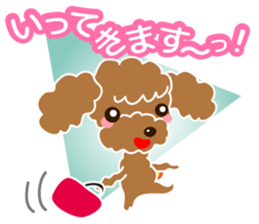 A Happy New Year! Poodle. sticker #9368790