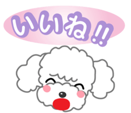 A Happy New Year! Poodle. sticker #9368794