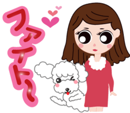 A Happy New Year! Poodle. sticker #9368795
