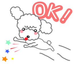 A Happy New Year! Poodle. sticker #9368802