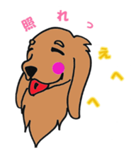 kawaii dachshund sticker #9368849