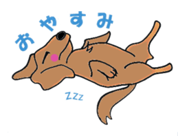 kawaii dachshund sticker #9368850