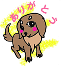 kawaii dachshund sticker #9368853