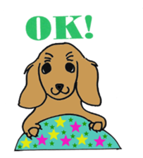 kawaii dachshund sticker #9368854
