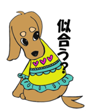 kawaii dachshund sticker #9368858
