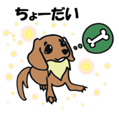 kawaii dachshund sticker #9368864