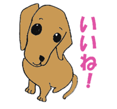 kawaii dachshund sticker #9368871