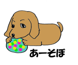 kawaii dachshund sticker #9368885
