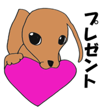 kawaii dachshund sticker #9368887