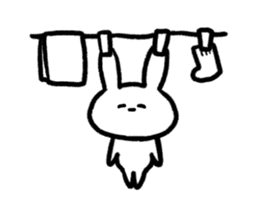 Daily life of surreal rabbit sticker #9369050