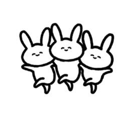 Daily life of surreal rabbit sticker #9369051