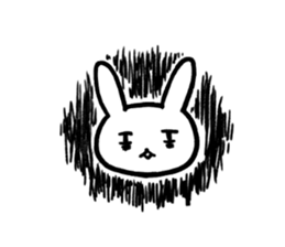 Daily life of surreal rabbit sticker #9369052