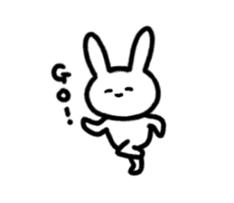 Daily life of surreal rabbit sticker #9369059