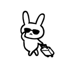 Daily life of surreal rabbit sticker #9369060