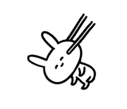Daily life of surreal rabbit sticker #9369061