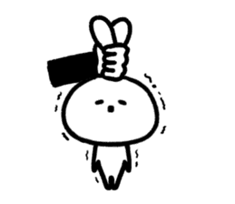 Daily life of surreal rabbit sticker #9369070
