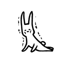Daily life of surreal rabbit sticker #9369073