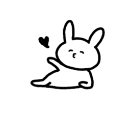 Daily life of surreal rabbit sticker #9369075