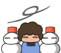 Winter mom sticker #9369392