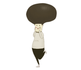 Big head walker sticker #9369952