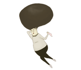 Big head walker sticker #9369953