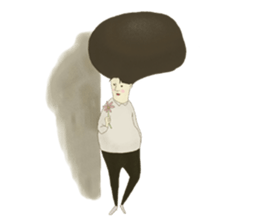 Big head walker sticker #9369966