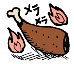 Heart of meat sticker #9370191